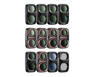 FreewellMega Kit de 12 filtres DJI Osmo Pocket 4P/Xtra Muse 2 Pro | Quick Swap ND8, ND16, ND32, ND64, ND8/PL, ND16/PL, ND32/PL, ND64/PL, ND1000, CPL, Glow Mist 1/4, anti-pollutionpour