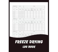 Freeze Drying Log Book: Track Freeze Drying Batches, Pre-Frozen Status, Wet & Dry Weights, Cycle Time, Notes, and Equipment Costs in One Organized Logbook