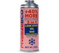 FREEZEECO réfrigérant de Remplacement r134a pour climatisation Automobile - 1 boîte 3en1, 235g