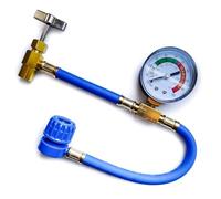 FREEZEECO - Tuyau de Climatisation avec Manomètre/Manomètre de Voiture - avec Embout de Type A - Tuyau de 15/30 cm - Kit de Recharge Climatisation Voiture