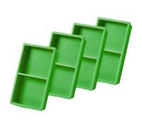 Freezer Dividers, 4 Piece Silicone Set, Stackable Dryer Trays, Food Preservation Tools, Reusable Storage Accessories for Kitchen, Baking, Home Processing, Indoor Use, Candies, 4.33x6.93x1.02 inches