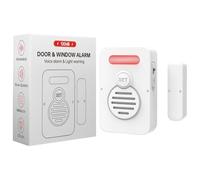 Freezer Doors Alarm, Fridge Door Alarm, 2.4x2x0.8 inches Voice Alert, Ajar Reminder, Refrigerator and Safety Device, Kitchen Alerts System for Indoor Room, Store, Shop, Window, Business Security,
