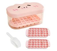 Freezer Ice Tray, Portable Bin Box, 7,8 x 4,96 x 3,46 pouces Compact Container with Cute Design, Beverage Maker, Versatile Organizer with Modern Style, Kitchen Tool for Party and Home Drinks