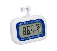 Freezer Thermometer Meter - Digital LCD Temperature Monitor, Easy Read Refrigerator Magnetic Sensor | Testeur précis de température d’entreposage au froid