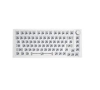 Frefgikty Kit de clavier mécanique à joint 75 % PCB Hot Swappable Switch Effets d'éclairage RVB Commutateur LED filaire/Bluetooth Double mode, D