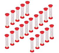 Frefgikty Lot de 20 sabliers de sable de 30 secondes avec compte à rebours pour enfants (sable blanc)