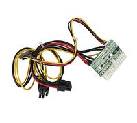 Frefgikty PCI-E 6PIN Sortie mâle DC 12 V 300 W DC-ATX-300 W 24 broches ATX Module d'alimentation pour minage BTC
