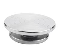 Frefgikty Plateau tournant en alliage d'aluminium double face 12/15 cm, Socle pour Sculpture en argile céramique, Plate-forme poterie outils rotatifs