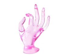 Frefgikty Support de bague de main, présentoir à esthétique rose pour spectacles, présentoir à Preppy Decor