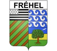 Fréhel 22 ville Stickers blason autocollant adhésif - Taille : 8 cm