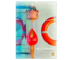 FREI SCHWIMMEN (Wandkalender 2027 DIN A2 hoch), CALVENDO Monatskalender: Tauchen Sie ein in Kerstin Kuntzes einzigartige Unterwasserkunst.