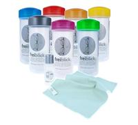 Freiblick Brillenbad SET | secouant salle de bain avec 50ml de nettoyant spécial + chiffon en microfibre