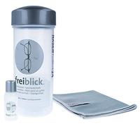Freiblick Kit de bain pour lunettes | Bain de bain pour un nettoyage efficace des lunettes (gris argenté/gris)