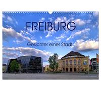 Freiburg - Gesichter einer Stadt (Wandkalender 2026 DIN A3 quer), CALVENDO Monatskalender: Charakteristische Stadtansichten von Freiburg im Breisgau aus Geschichte und Gegenwart.