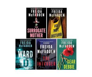 Freida McFadden Psychological Thriller Collection 5 Books (The Surrogate Mother, Do Not Disturb, WardD, TheIntruder Dear Debbie)