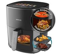 Freidora de aire sin aceite - CECOTEC - Cecofry&Grill Duoheat 6500 - 6,5 L - 2200 W - 3 en 1 (grill y plancha)