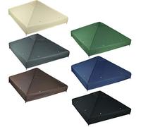 freigarten.de Modèle 2 Toit de rechange pour pavillon de jardin 3 x 3 m Étanche Matériau Panama en PCV souple 370 g/m² ultra résistant