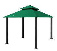 freigarten.de Toit de rechange pour pavillon de 3 x 3 m - Sable antique - Imperméable - Matériau : panama PVC souple 370 g/m² - Extra résistant - Modèle 6 (vert)