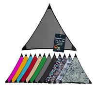 Freigarten.de Voile d'ombrage imperméable pour jardin, protection solaire avec attaches, lin, 100% protection contre les rayons UV (2 x 2 m, gris)