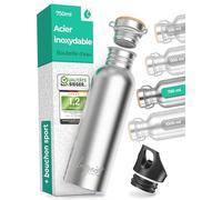 freigeist Gourde en Acier Inoxydable 750 ML | Bidon léger pour Enfant à Simple paroi | Bouteille pour l'extérieur Convient au Liquide gazéifié & Lavable au Lave-Vaisselle | sans BPA
