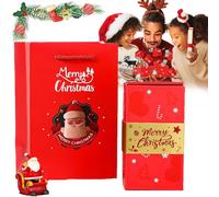 Freigexact Boîte cadeau pour argent, boîte cadeau surprise pour argent, boîte cadeau surprise explosion pour argent, boîte cadeau surprise pour argent, boîte cadeau pop-up pliable (rouge-B)