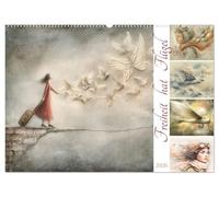 Freiheit hat Flügel (Wandkalender 2026 DIN A2 quer), CALVENDO Monatskalender: Bildwelten zwischen Himmel und Sehnsucht - inspiriert von der Idee des Fliegens