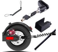 Frein À Disque Antivol De Frein En Acier Pour Xiaomi Mijia M365 Moto Roues De Vélo Casier Avec Rappel Corde¿Scooter Accessoire Antivol Sécurité