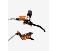 Frein arriere hope tech 4 v4 noir orange durite tresse aviation