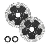 Frein à Disque arrière pour vélo, à Tambour Center Lock, avec système de freinage à Forte Dissipation de Chaleur et Rotor Flottant de 160 mm et 180 mm, Compatible VTT et Route.