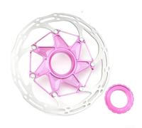 Frein à disque avec interface Centerlock pour vélos de route et de montagne utilisant un design à noyau creux et des fonctions de refroidissement directionnel (rose, 160 mm)
