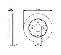 Frein à Disque Axial Arrière pour Hyundai Kia Cadenza Grandeur ix35 Optima