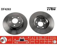 Frein à Disque Axial Arrière pour Mercedes-Benz ( Bbdc t