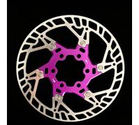 Frein à disque flottant de 160 mm, VTT à six boulons, disque de frein léger, dissipation de la chaleur, frein à disque pliable 160 mm (140 mm, violet)