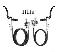 Frein à Disque Vélo Montagne Huile Minérale 160-203mm | Double piston CNC, freinage puissant, stabilité accrue, idéal , performance terrain(purple)