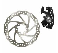 Frein A Disque Vtt Mecanique Av (Etrier + Disque) 160mm Post Mount + Adaptateur International Compatible Av 160mm Et Ar 140mm