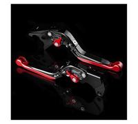 Frein À Main Moto pour CB650F CB 650 F 650F 2014 2015 2016 2017 2018 2019 2020-2024 Leviers De Frein Et d'embrayage Réglables pour Motos Outil De Stationnement(Black-Red)