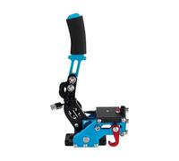 Frein à Main SIM 14Bit USB3.0 pour PS4 pour PS5 pour PC, Frein de Course progressif avec capteur Hall, Structure Acier pour Volant de Course Logitech G29, Plug and Play, Compact 148x300mm Bleu