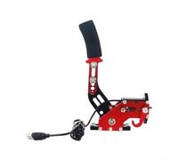 Frein à main USB en aluminium pour PC Sim Racing Linear (rouge) | Sensation progressive linéaire, corps en alliage d'aluminium, support de serrage robuste, taille compacte de 32 cm