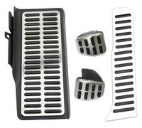 frein Accélérateur Couverture Pour VW Pour Jetta MK6 2012-2017 Pédales D'accélérateur Repose-pieds Revêtement En Acier Inoxydable Pour Conduite À Gauche LHD De Frein(MT with Rest)