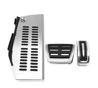 frein Accélérateur Couverture Pour VW Pour Polo Pour Golf 4 Pour Bora Pour Beetle RSi GTI R32 Conduite À Gauche Siège Repose-pied Acier Inoxydable Embrayage Frein Pédales Voiture(AT With Rest D)