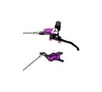 Frein arriere hope tech 4 e4 noir violet durite tresse aviation