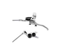 Frein arriere hope tech 4 v4 argent noir durite tresse aviation