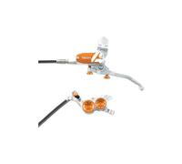 Frein arriere hope tech 4 v4 argent orange durite standard