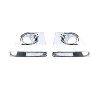 Frein Arrière Signal LED Couvercle Décoratif Feu Antibrouillard Avant Voiture, Accessoires Extérieurs Pour Ford Pour Mustang 2010, 2011, 2012, 2013 2014(Chrome)