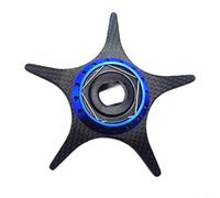 Frein cinq étoiles en fibre de carbone 56 mm avec son intégré pour moulinet DAIWA pour KTF compatible avec les modèles Forsteez Air TW et Forsteez A TW (bleu)