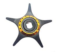 Frein cinq étoiles en fibre de carbone 56 mm avec son intégré pour moulinet DAIWA pour KTF compatible avec les modèles Forsteez Air TW et Forsteez A TW (doré)