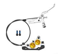 Frein Disque Aluminium Alliage Étrier Solide pour vtt Frein Disque | 4 pistons, freinage puissant, contrôle pour précis, étrier solide, sécurité maximale(Sliver Front)