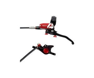 Frein droit hope tech4 x2 noir rouge durite standard