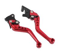 Frein Embrayage Maître Poignée De Frein D'embrayage De Moto 2 Pièces Levier De Tambour Klaxon Modifié Levier À Main Réglable Accessoires De Moto Levier Frein Moto Levier Embrayage Frein(Red)