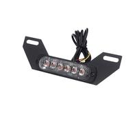 Frein Feu Arrière Kit de feux de freinage à double LED avec support de plaque d'immatriculation, feu arrière auxiliaire DRL pour VTT et motocross